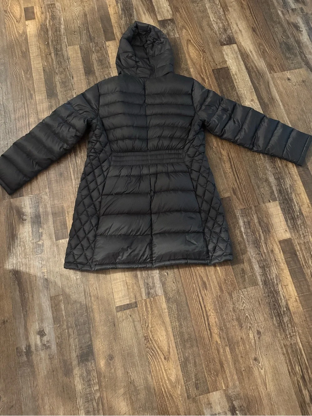 WOMEN'S SIZE XL MICHAEL KORS PACKABLE DOWN FILL JACKET WITH HOOD BLACK EXCELLENT